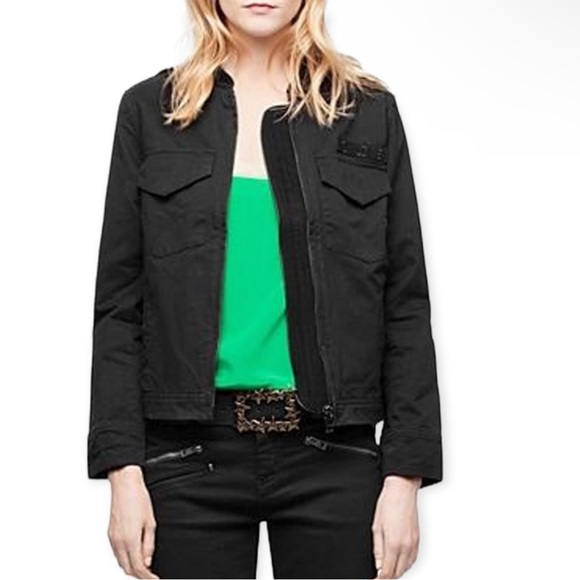 Zadig & Voltaire Kavy Spi Military Jacket - Picture 3 of 5
